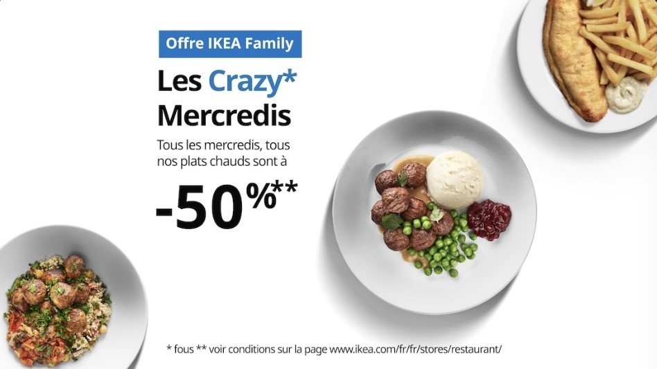 Offre IKEA Family : les Crazy Mercredis
