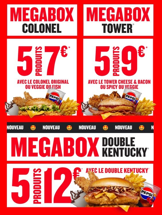 megabox-versions Autres menus Megabox