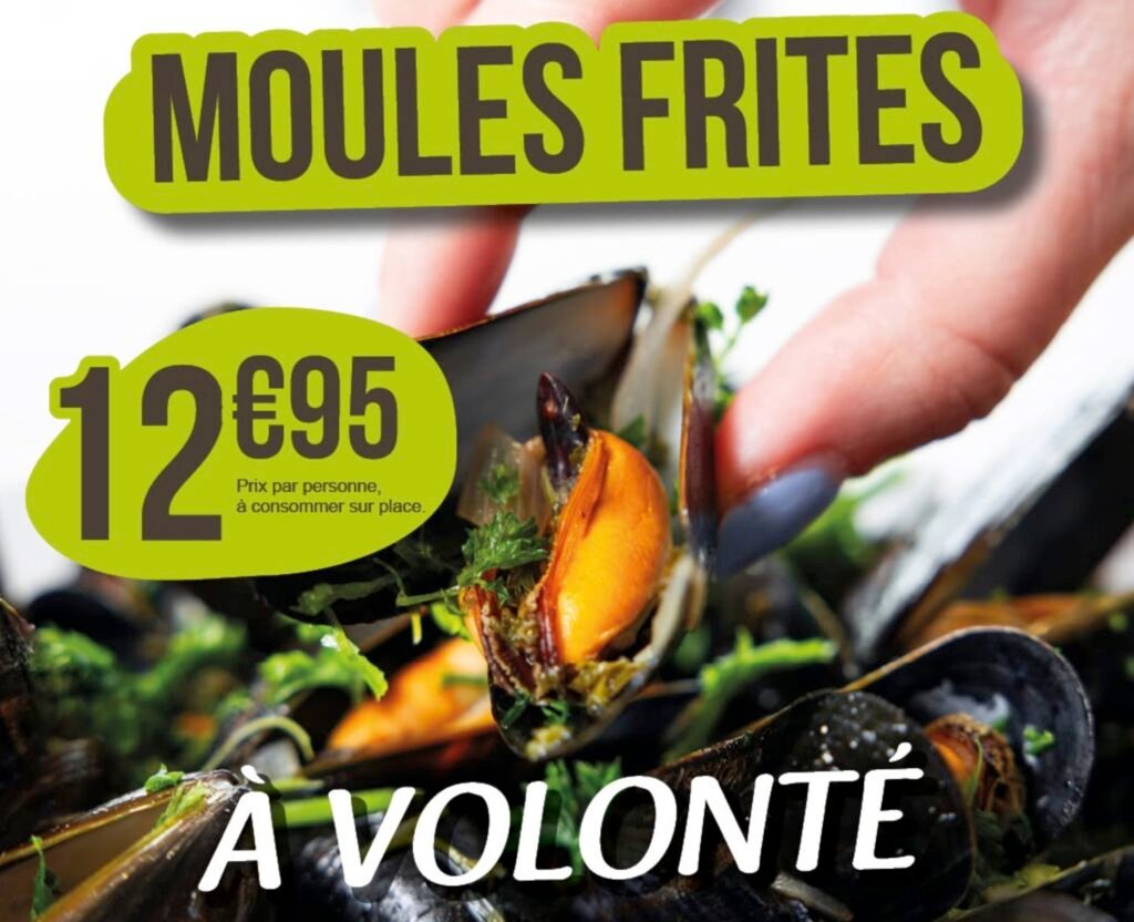 Moules frites Crescendo Moules frites à volonté chez Crescendo pour l'été 2026