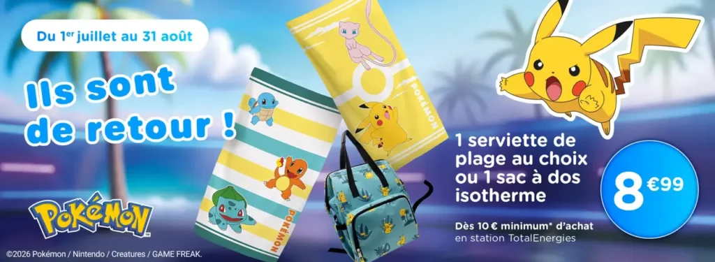 Pokémon en stations Total Opéartion Pokémon chez Total Energies