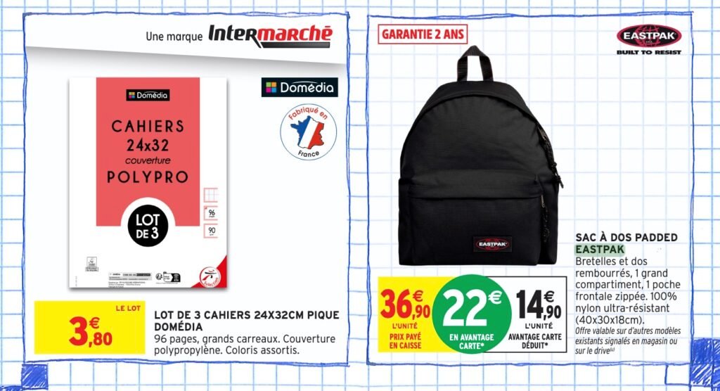 Offre Eastpak Intermarché 2025