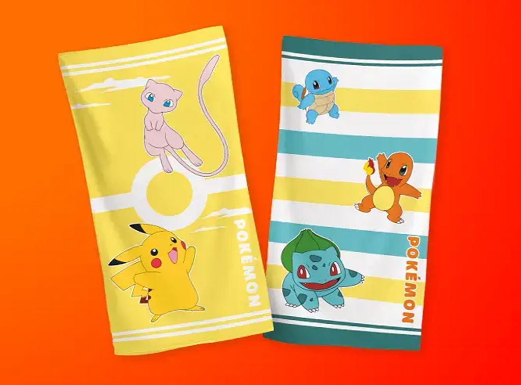 Serviettes de plages Pokémon chez Total Energies édition été 2026