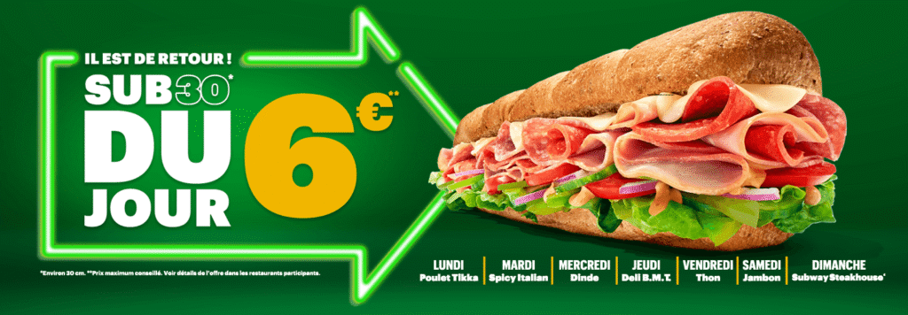 Calendrier Sub du jour