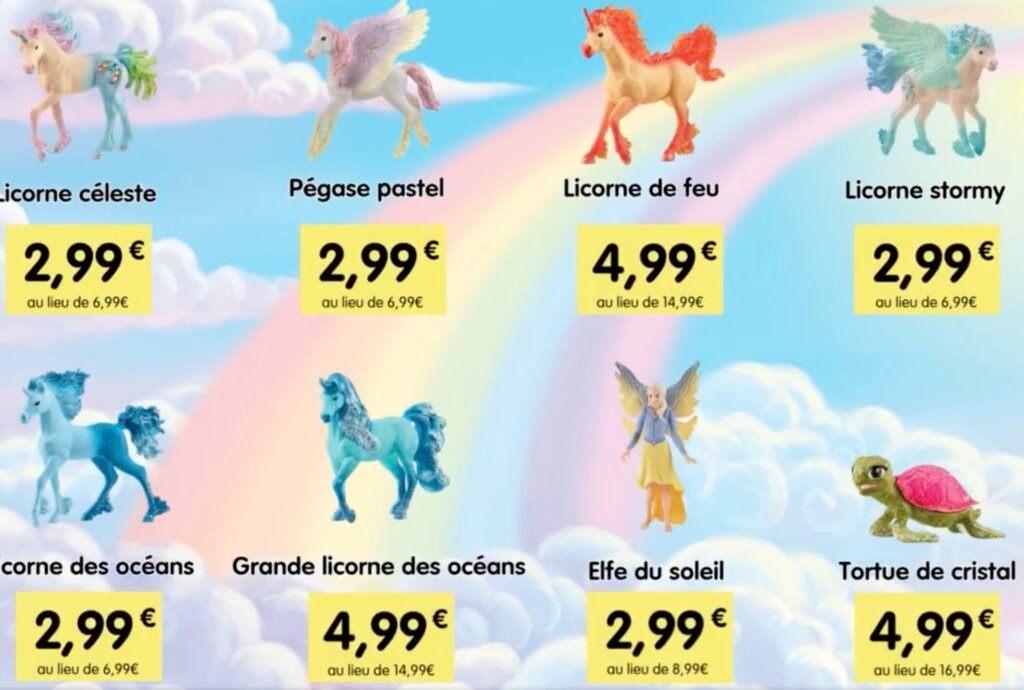 Figurines Schleich Bayala avec vignettes Leclerc partie 1