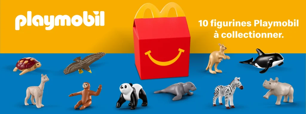 Des figurines animaux avec les jouets Playmobil chez McDo pour fin 2025