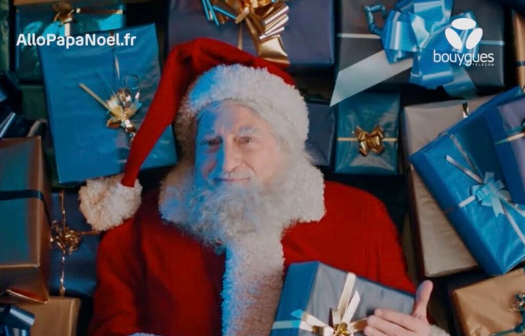 Exemple de vidéo gratuite du Père Noël générée avec le service de Bouygues Télécom