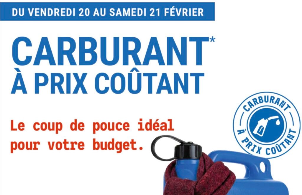 Le carburant à prix coûtant chez Leclerc le 20 et 21 février 2026