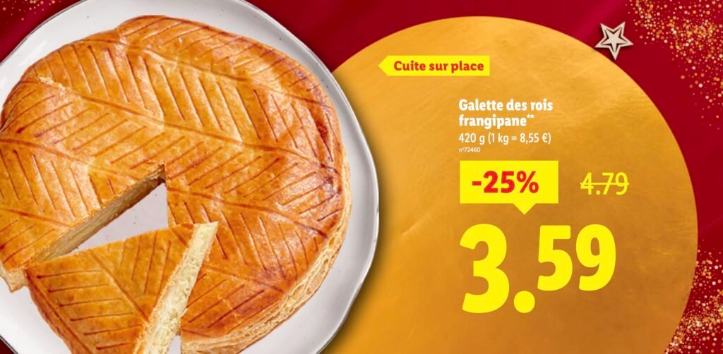 Galette des rois LIDL vendue en promotion