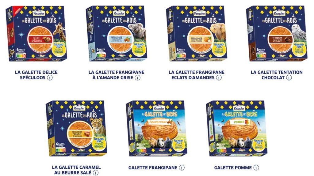 Galettes Pasquier participantes au jeu-concours des Rois