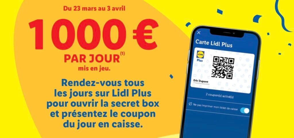 Jeu Lidl Plus Pâques 2026 Jeu Lidl Plus Pâques 2026 avec 1000 euros par jour à gagner