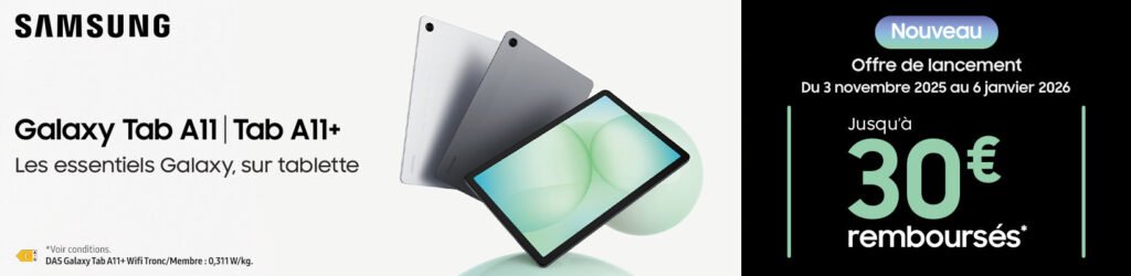 Offre Samsung Galaxy Tab A11