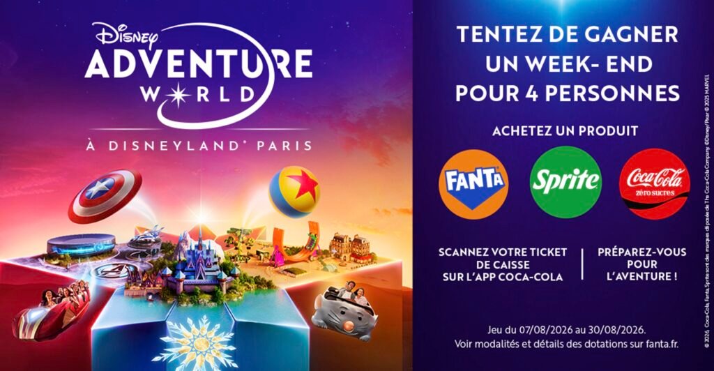 Grand jeu Coca-Cola Disneyland Paris édition 2026