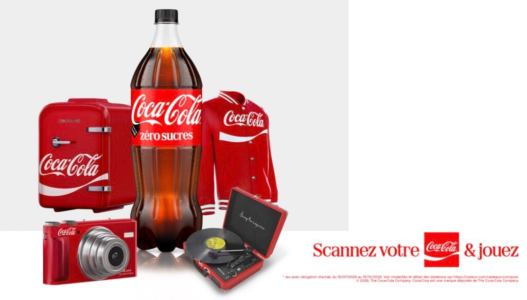 Jeu Coca pour gagner des cadeaux iconiques