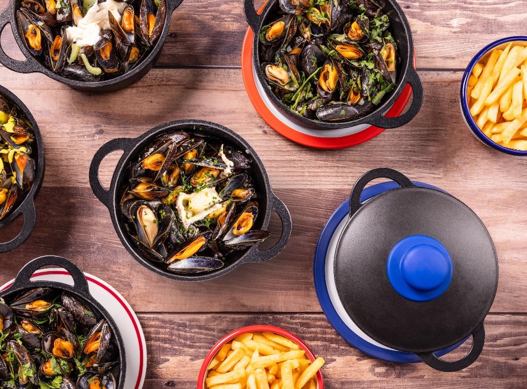 Moules frites à volonté chez Léon