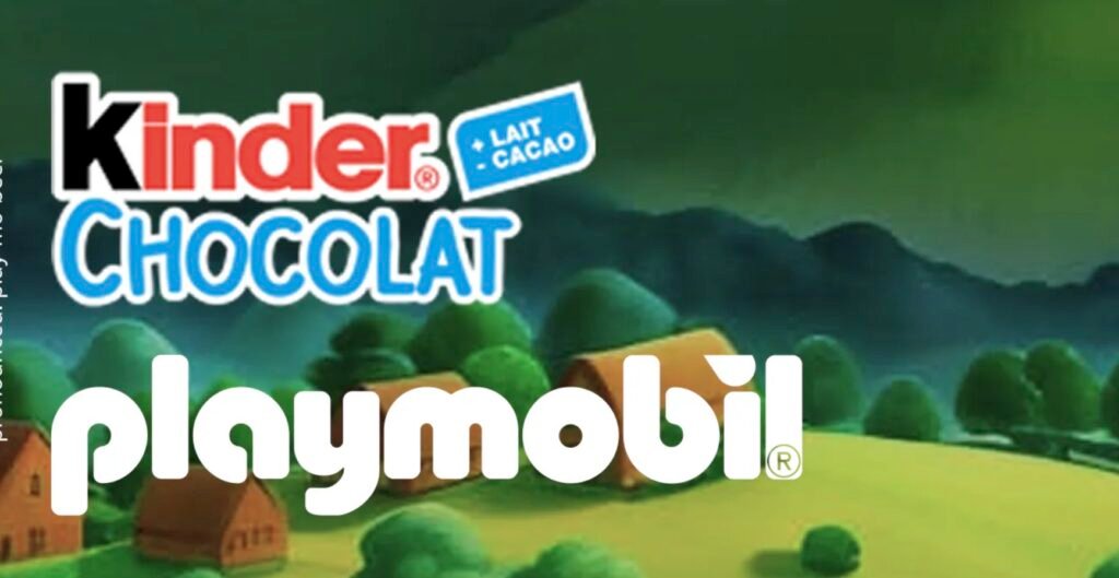 Logo Kinder Chocolat et Playmobil