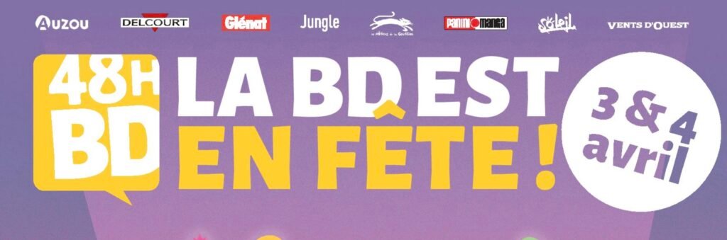 La BD est en fête avec les 48H BD 2026 Les dates officielles et logo 48H BD 2026 pour des ouvrages à 3 euros seulement