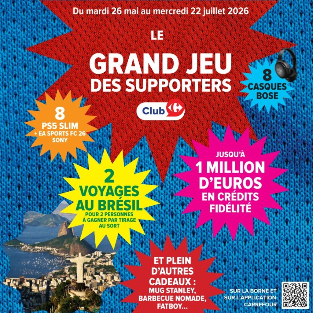 Jeu Mois des Supporters Carrefour 2026