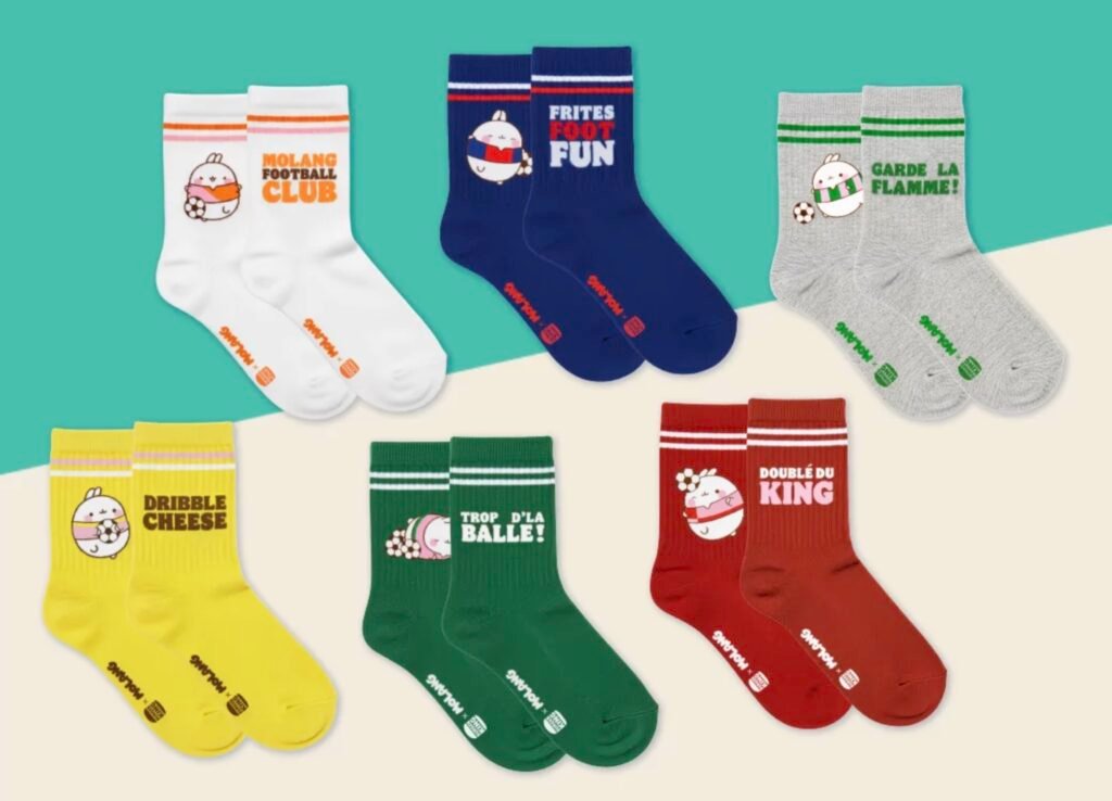 Chaussettes Molang chez Burger King