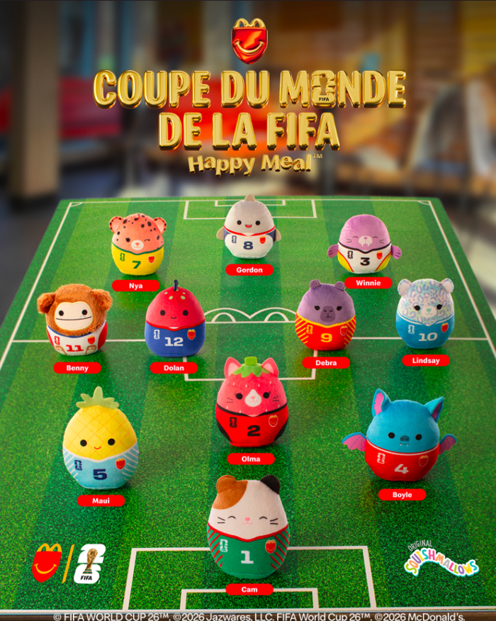 Squishmallows Coupe du Monde 2026 chez McDo McDo peluches Squishmallows