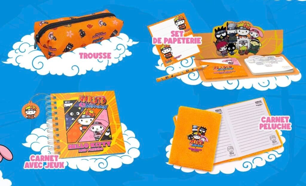 Fournitures Quick 2026 Fournitures scolaires Magic Box avec Naruto et Hello Kitty