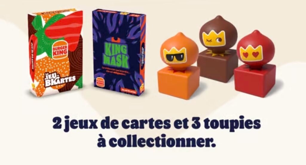 Jeux de cartes et toupies chez Burger King