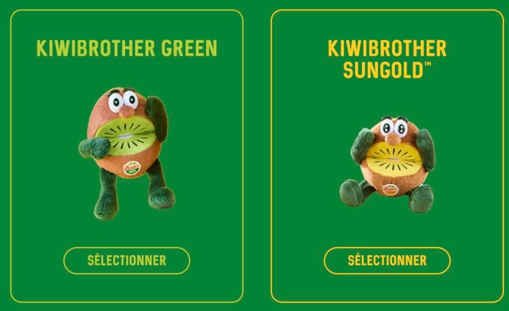 Peluches kiwis Zespri Peluches kiwis Zespri à gagner avec l'achat de cinq fruits