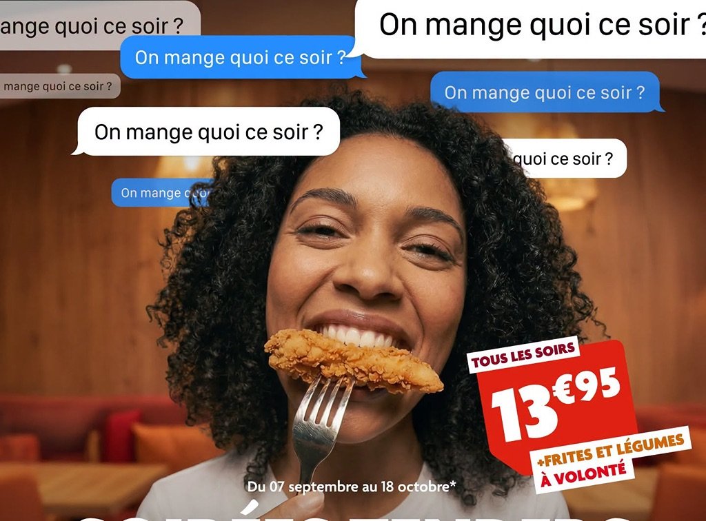 Buffet Flunch avec des tenders de poulet à volonté