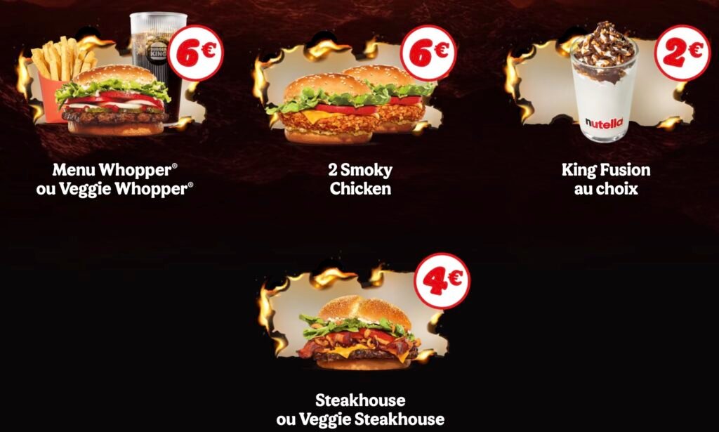 Cadeaux Burger King roulette royale 1