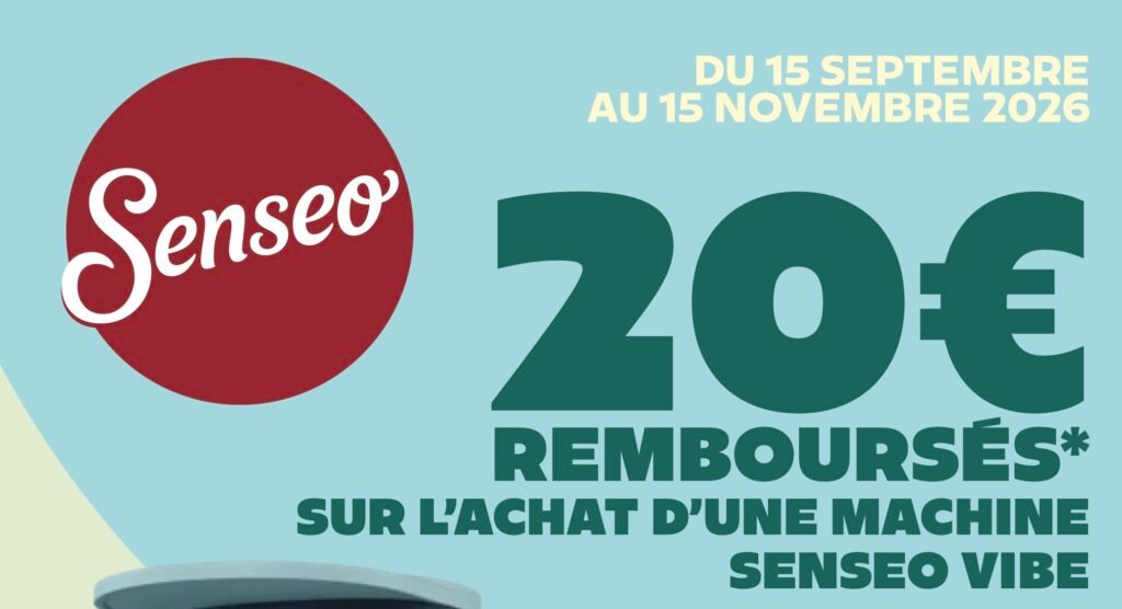 ODR Senseo Vibe Offre de remboursement Senseo Vibe : 20 euros remboursés en différé